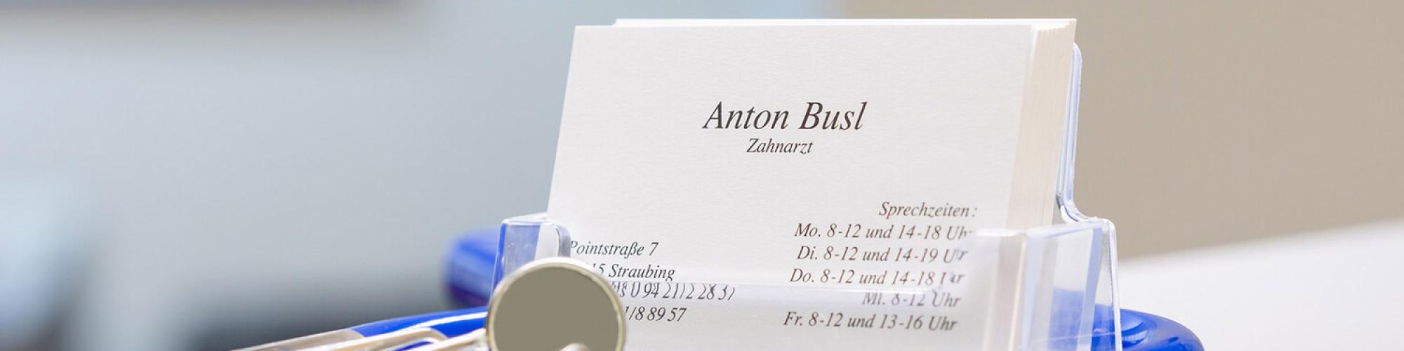 Zahnarzt Anton Busl